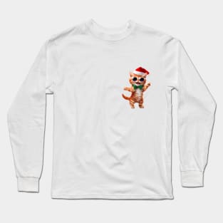 Santa cat dance Long Sleeve T-Shirt